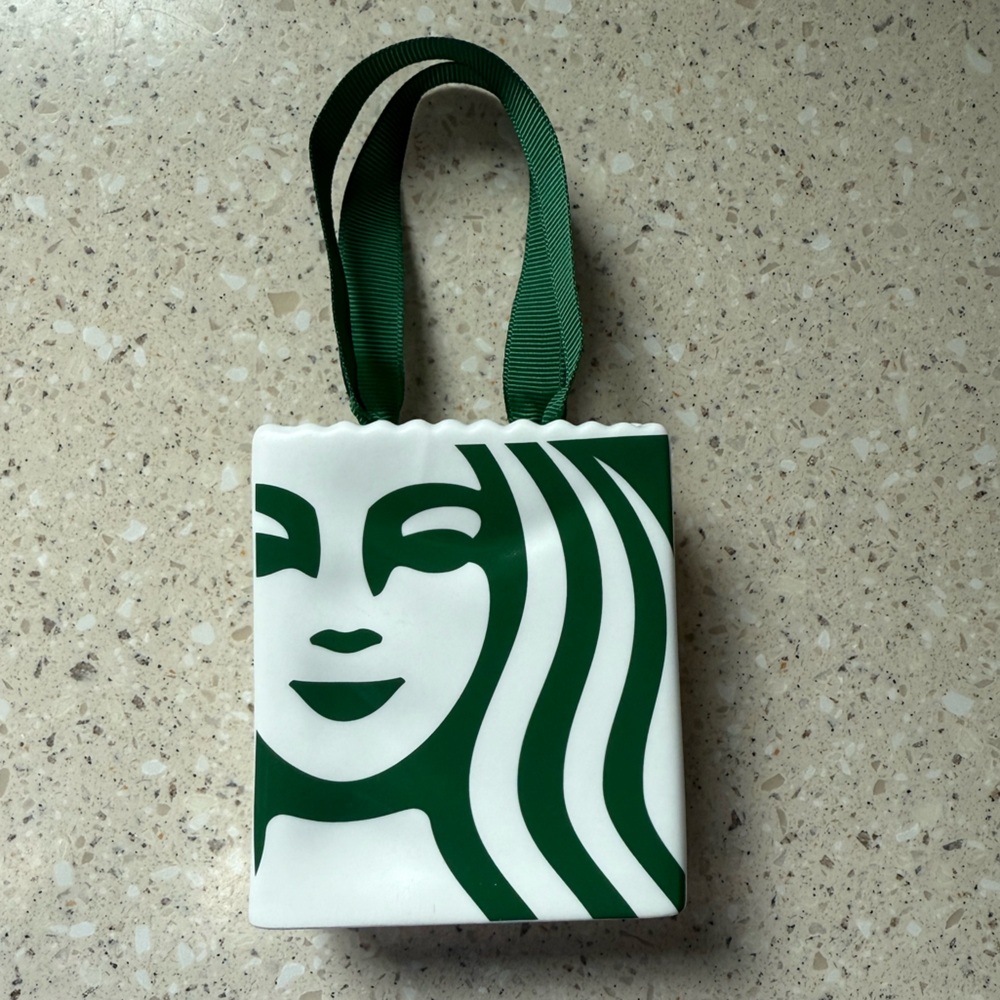 Starbucks Bag Ceramic Ornament